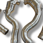 mercedes e63 w213 catted and catless downpipes